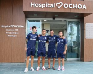 El FC Marbellí durante su visita a Ochoa